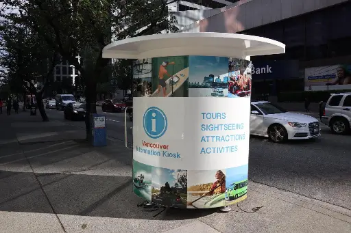 Circular kiosk